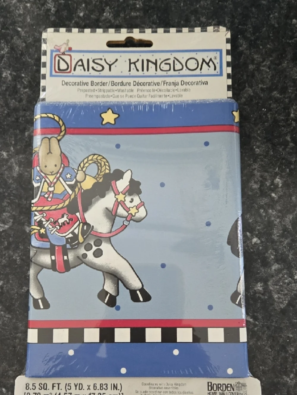 Daisy Kingdom Cowboy Horse Decorative Border – 2 Unopened Packages (5 Yards Each